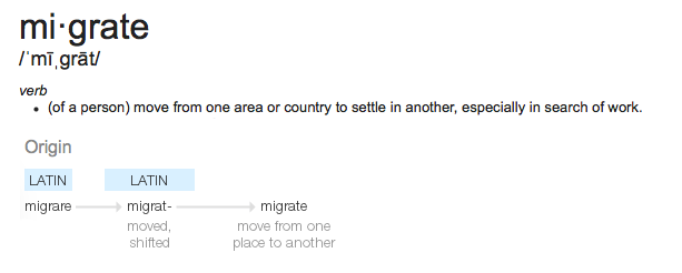 migratemeaning